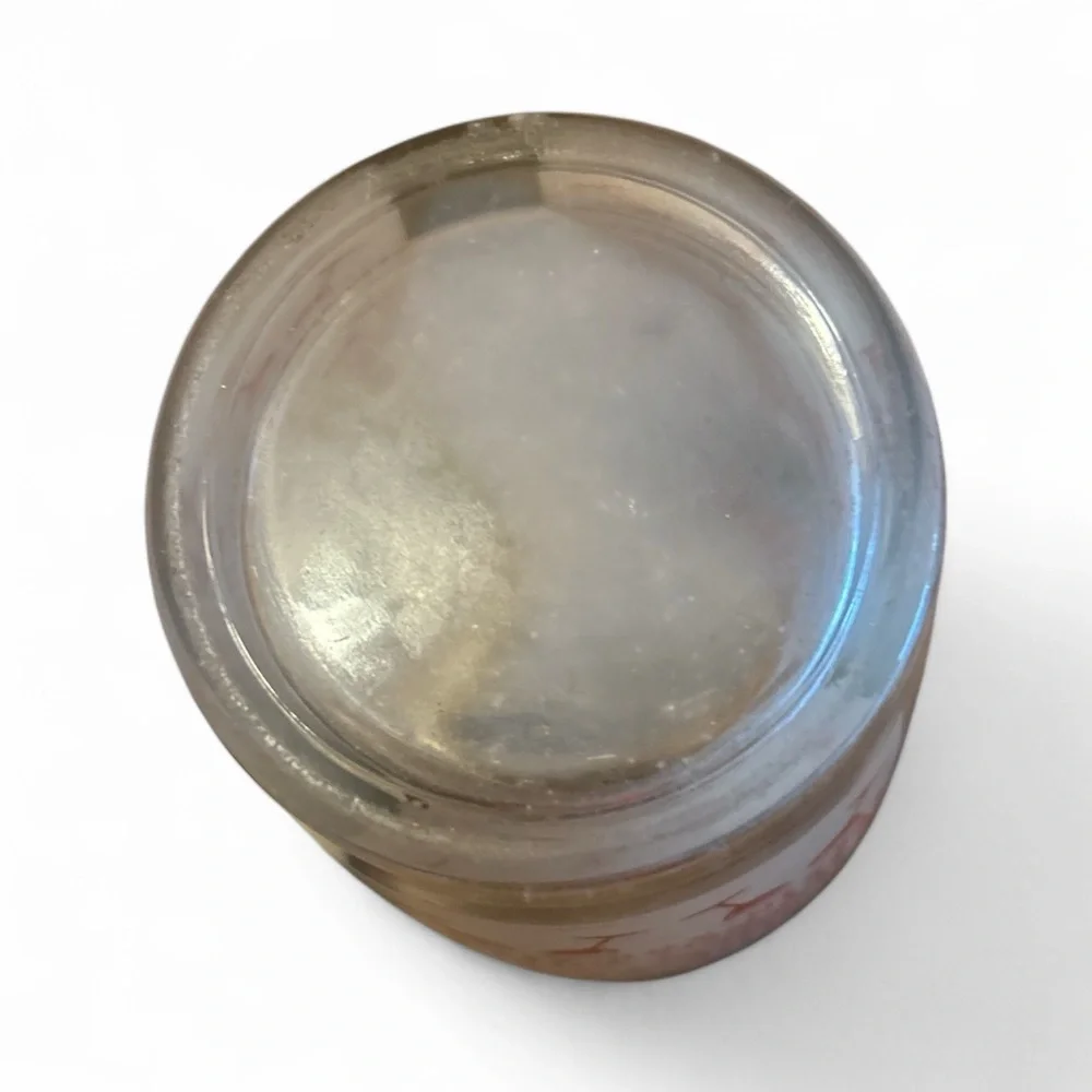 Vintage 1960’s 10 in Cocktail Recipe glass Shaker w/aluminum lid